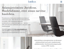 Tablet Screenshot of juridicus.fi